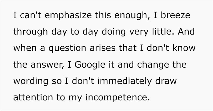 Person Discloses That They Have Faked Their Way To The Top, Wonders Whether This Is Morally Wrong Person Discloses That They Have Faked Their Way To The Top, Wonders Whether This Is Morally Wrong