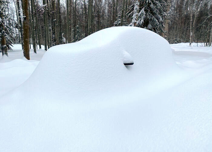 I'll See Your Snow Car And Raise You One Snow Submarine. My Car After The Storm A Few Weeks Ago