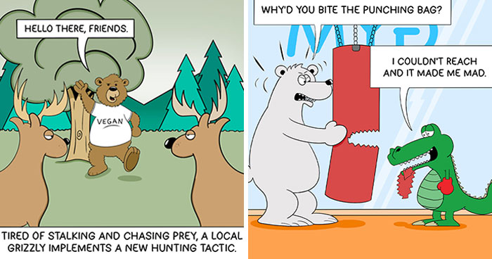 I Create Single-Panel Comics About Absurd Situations, And Here Are My 20 Best Works