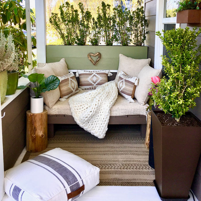 House porch with furniture