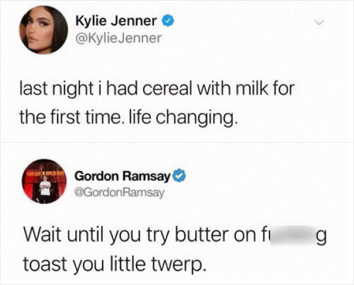 Gordon Ramsay Roasting On Tweeter