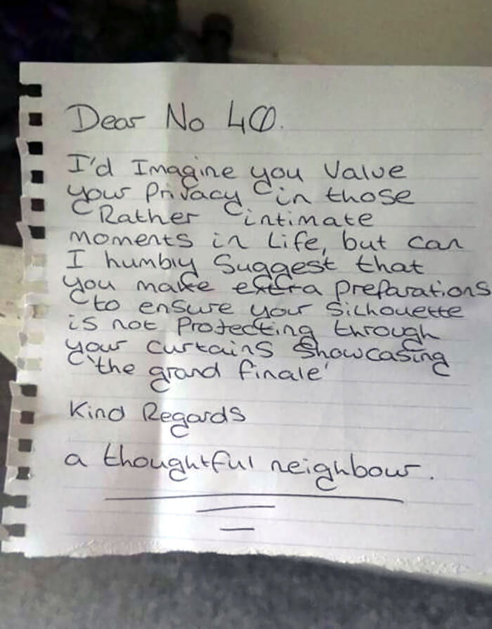 My Friend Got This Concerned Note Through Her Letterbox This Morning