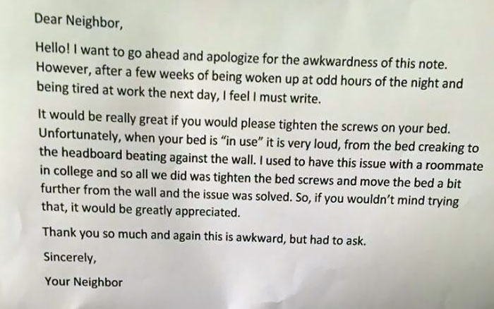 My Friend Came Home To Find This Note On His Door