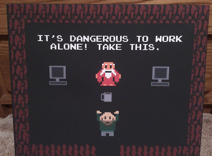 My Wife Made This For My Desk At Work