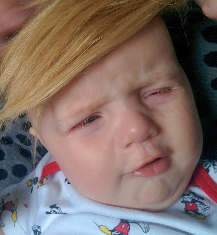 My Wife Draped Her Hair Over Our Son's Head To See What He Would Look Like