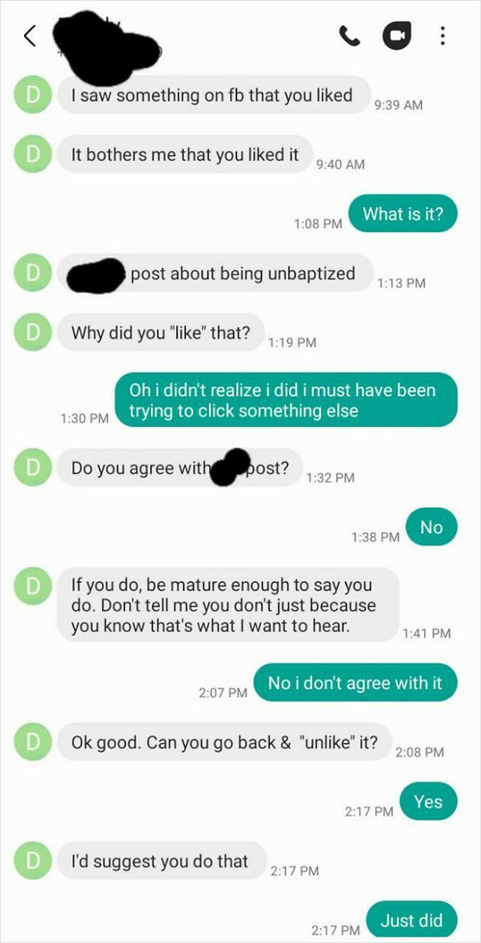 I Am 22 Years Old, Living On My Own With My Husband, And My Dad Still Trys To Control What I Do