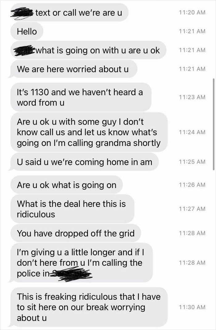 Went To Visit My Boyfriend For The Weekend And My Mom Decided To Text Me This While I Was Sleeping, Im An Adult Btw