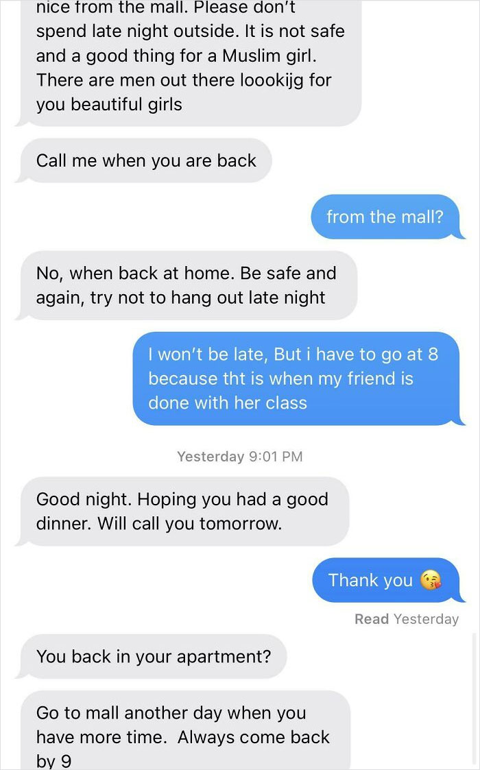 It Was My 21st Birthday And This Is All He Had To Say. I Live In Another State 10 Hours Away And They Track Me On Life360