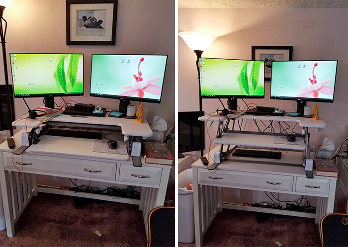Rise To The Occasion With The Height Adjustable Stand Up Desk Converter!