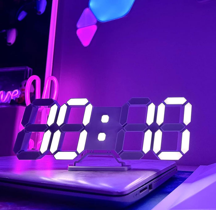 Time Just Got A Whole Lot More Mesmerizing With The 3D Digital LED Wall Clock - A Futuristic Showstopper For Your Wall