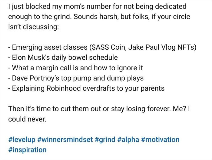 Block Your Birth Giver