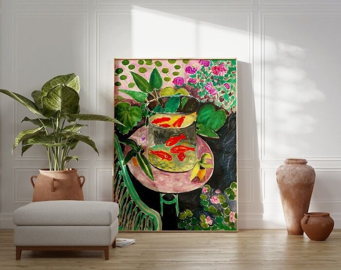 Why Have A Fishbowl When Your Walls Can Showcase An Ocean Of Matisse's Imagination? Transform Your Habitat With Goldfish Wall Art That's As Vivid As It Is Soothing.