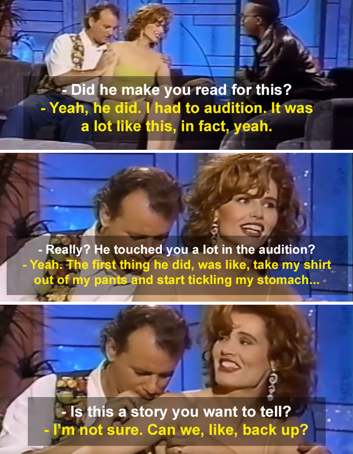 Bill Murray Confirms Geena Davis's Accusations…over 30 Years Ago