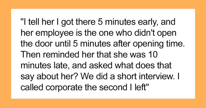 Interviewer Gets In Trouble With Corporate After Trying To Blame Her Lateness On Job Interviewee