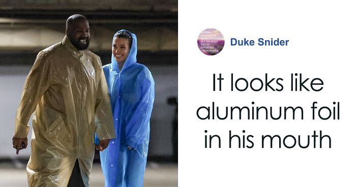 “Unbelievable, She’s Smiling”: Bianca Censori Dons Raincoat But Little Else With Husband Kanye