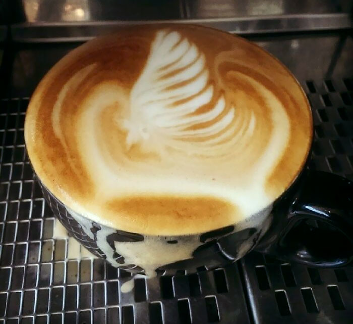 My Attempt To Draw A Swan. Forgot It Was Just A Regular Cup Not A Bucket