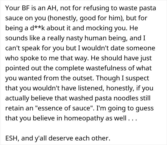 Spaghetti With No Tomato “Essence” Leads Woman To Uncover The Many Lies BF Fed Her Spaghetti With No Tomato “Essence” Leads Woman To Uncover The Many Lies BF Fed Her