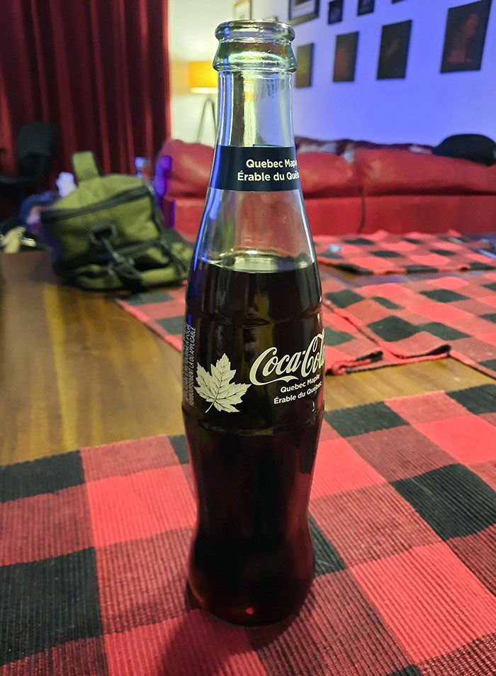 En Quebec tenemos coca cola sabor sirope de arce