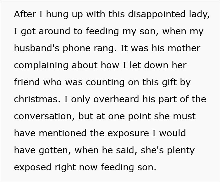 Artist Learns MIL Gave Her Services As A Present To Her Friends Without Her Consent