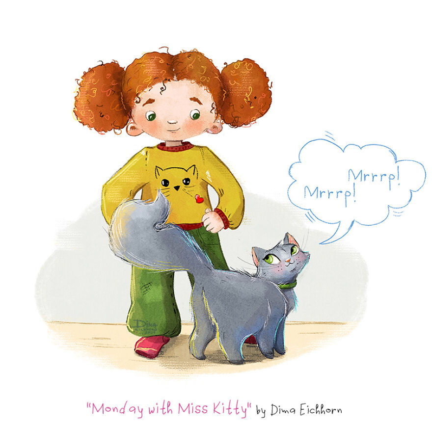 I Wrote And Illustrated A Book About A Day In The Life Of A Cat!