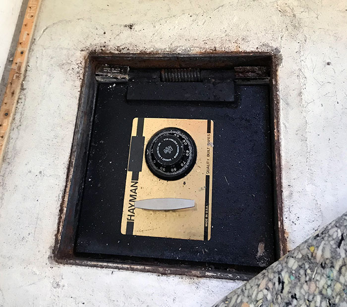 Just Bought My First House And Found A Hidden Safe When I Was Ripping Out The Old Carpet