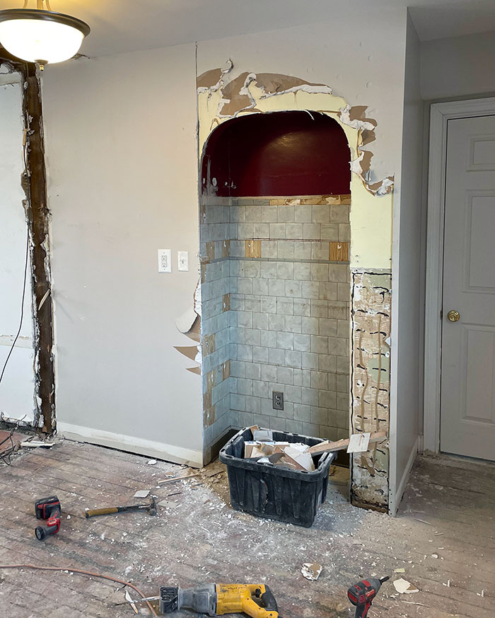 Renovating My 101-Year-Old House And Found This Behind The Drywall