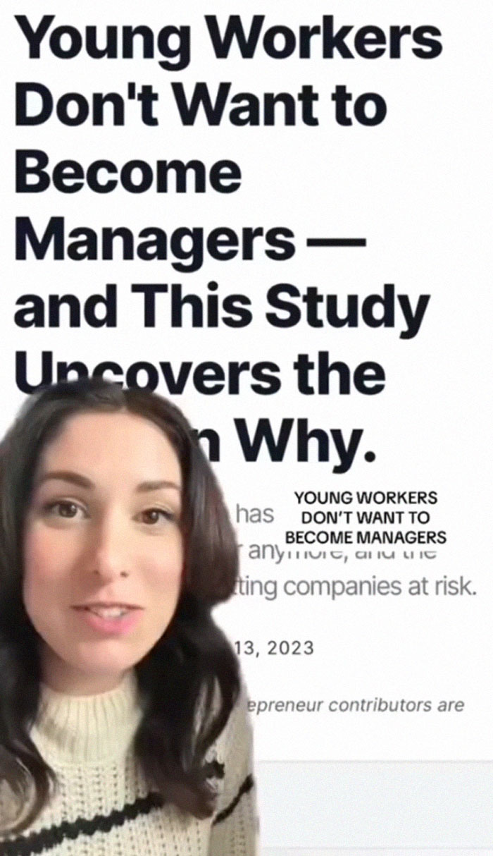 Woman Breaks Down Why Nobody Wants To Be A Manager Anymore, Goes Viral Woman Breaks Down Why Nobody Wants To Be A Manager Anymore, Goes Viral