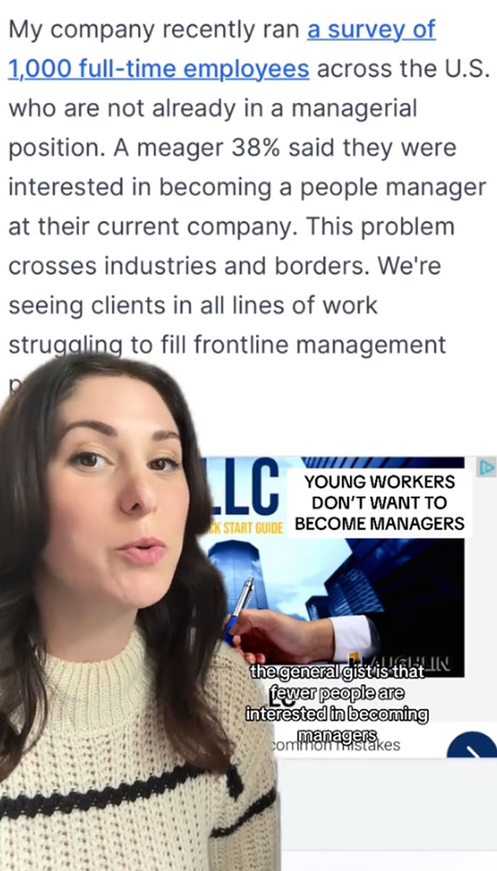 Woman Breaks Down Why Nobody Wants To Be A Manager Anymore, Goes Viral Woman Breaks Down Why Nobody Wants To Be A Manager Anymore, Goes Viral