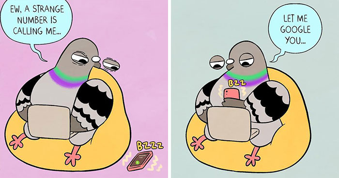 Artist Illustrates What It’s Like To Live With Anxiety And Depression Through The Eyes Of A Pigeon (30 New Pics)