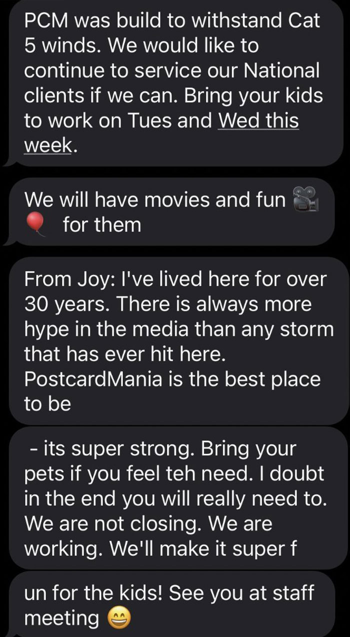 A CEO For A Company In Clearwater Encouraged Their Employees To Stay At The Office And Continue Working To Meet Their Quarterly Goals