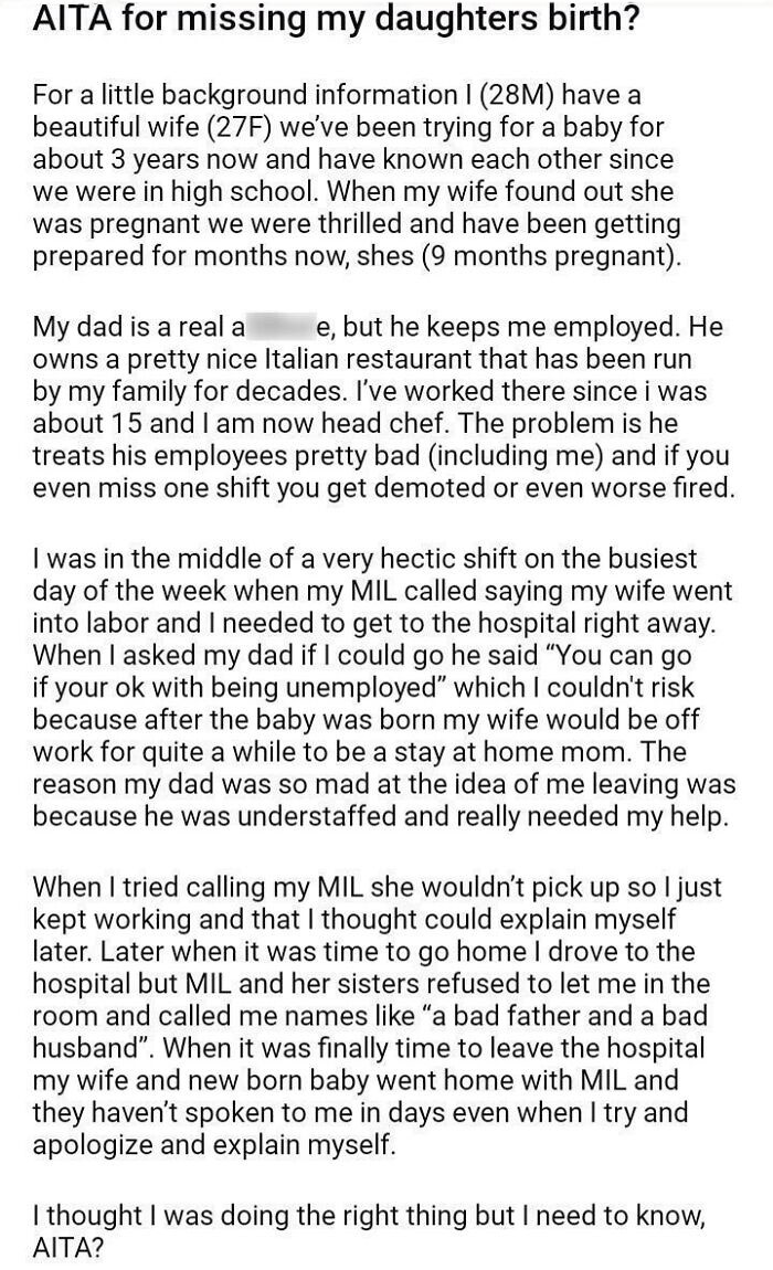 This Situation Is Way Too Common (Minus The Dad Part)