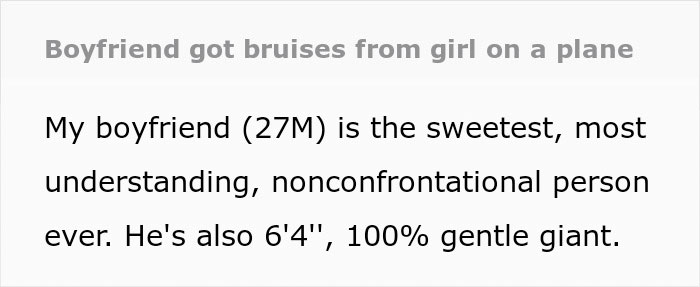 “Please Stop”: Man Endures Horrendous Treatment By Entitled Woman On Flight, Ends Up Bruised “Please Stop”: Man Endures Horrendous Treatment By Entitled Woman On Flight, Ends Up Bruised