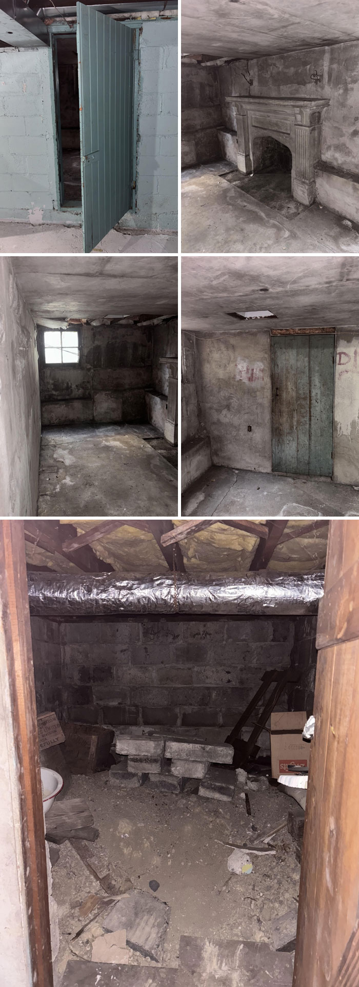 Creepy Fireplace In The Basement