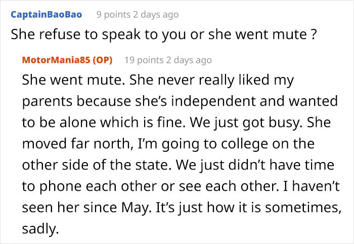 “I Wasted 2 Hours Of My Sister’s Time Because She Refused To Listen To Me” “I Wasted 2 Hours Of My Sister’s Time Because She Refused To Listen To Me”