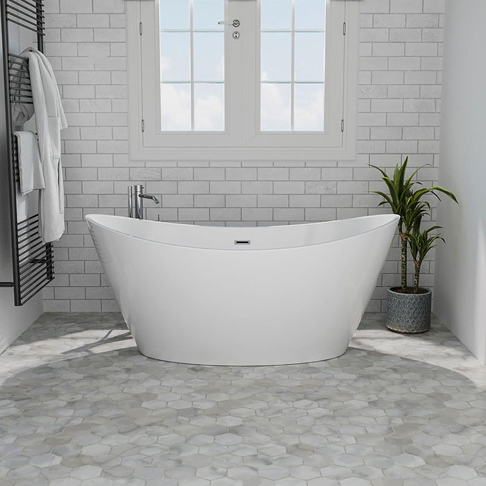 Image of white bath