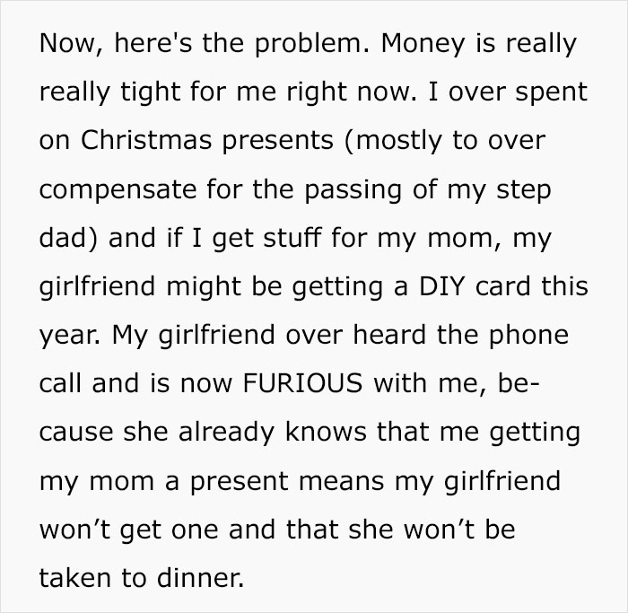 Guy Asks If He&rsquo;d Be A Jerk To Spend Valentine&rsquo;s With Mom Instead Of GF, Gets A Reality Check