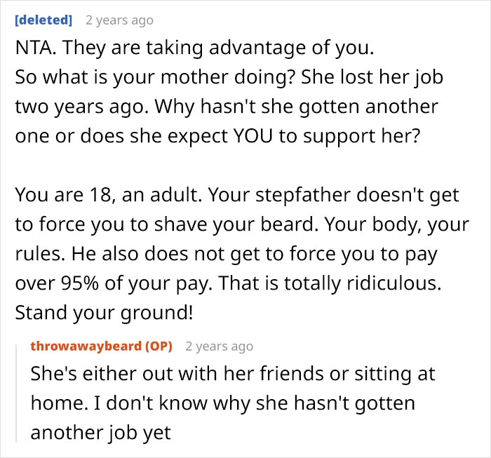 Teen Refuses To Give Up 95% Of His Paycheck As Rent, Parents Are Furious