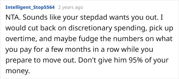 Teen Refuses To Give Up 95% Of His Paycheck As Rent, Parents Are Furious