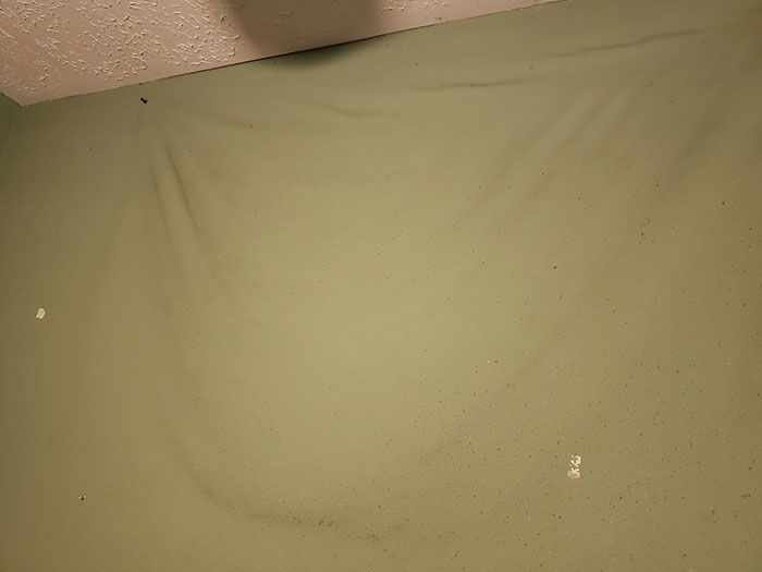 The Dust A Flag Left On My Wall, Makes It Look Like The Wall Is Fabric