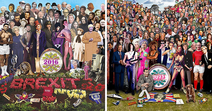 2016-2023 Tribute To Famous People Who Passed Away Inspired By Sgt. Pepper’s Album Cover By This Artist