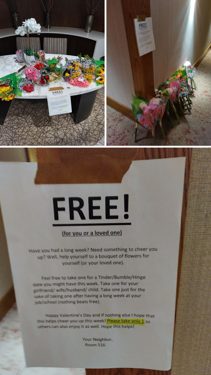 Year 2 Of Making Sure Most Of My Neighbors Get A Bouquet For Valentine's Day