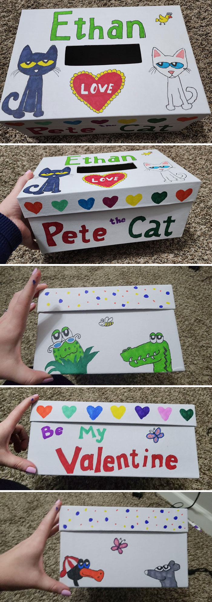 Just Finished My Kiddo's First Valentine's Box For School. Not Too Shabby For Being Way Out Of Practice