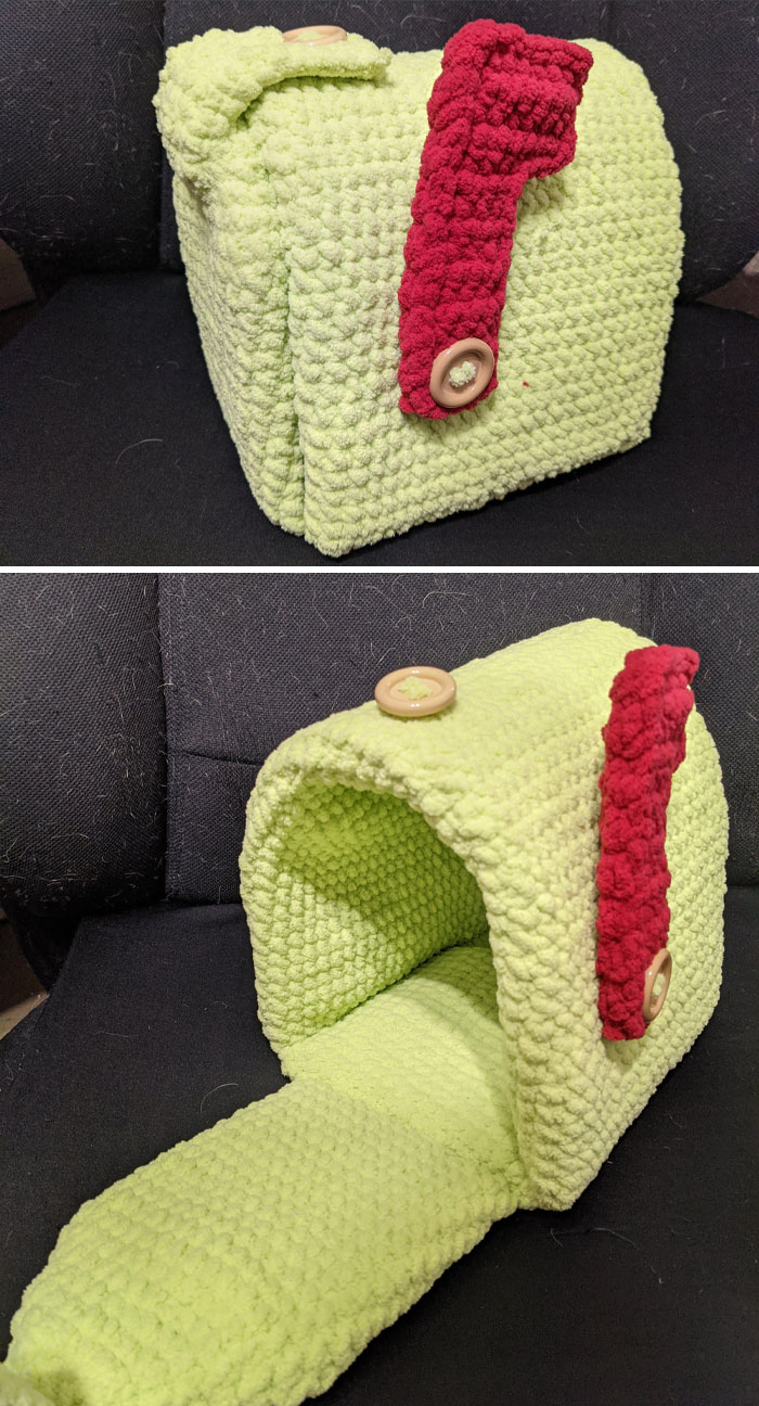 My 10-Year-Old Son Asked Me To Make Him A Mailbox For His Valentine's Day School Party. He Picked The Colors