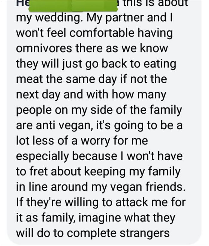 Vegan Bride Uninvites All Meat-Eaters, Goes Viral For All The Wrong Reasons