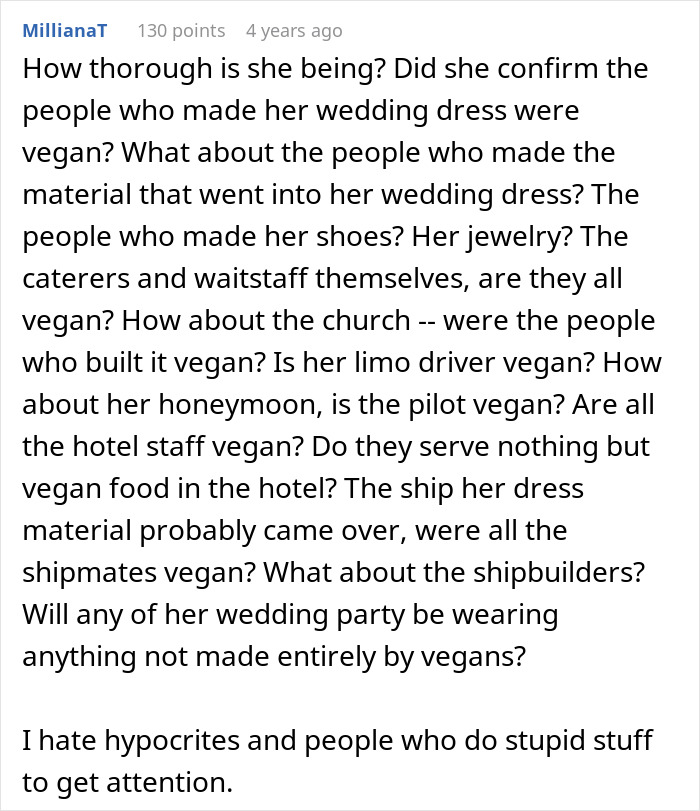 Vegan Bride Uninvites All Meat-Eaters, Goes Viral For All The Wrong Reasons