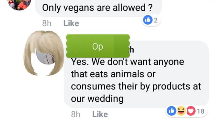 Vegan Bride Uninvites All Meat-Eaters, Goes Viral For All The Wrong Reasons