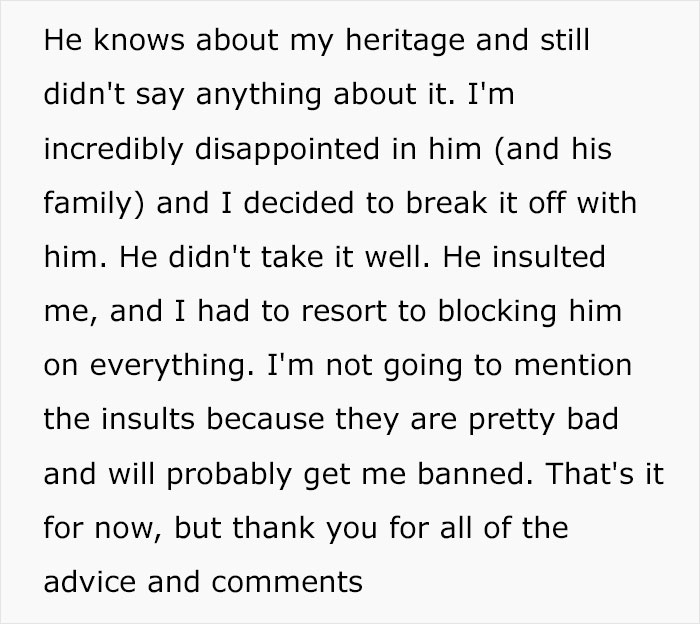 &ldquo;They Weren't Being Racist To You&rdquo;: Guy Defends Racist Family, Ends Up Single