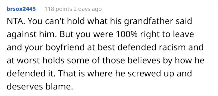 &ldquo;They Weren't Being Racist To You&rdquo;: Guy Defends Racist Family, Ends Up Single