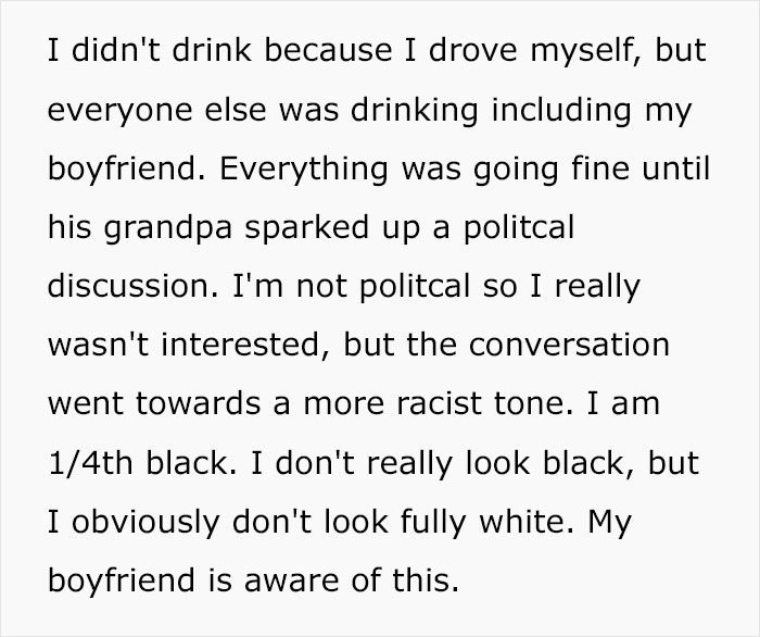 &ldquo;They Weren't Being Racist To You&rdquo;: Guy Defends Racist Family, Ends Up Single