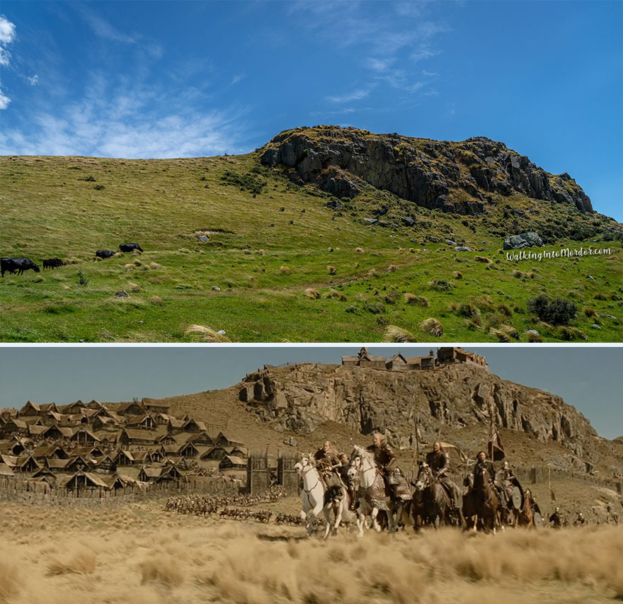 Approaching Edoras In Rohan On Mount Sunday In Ashburton Lakes